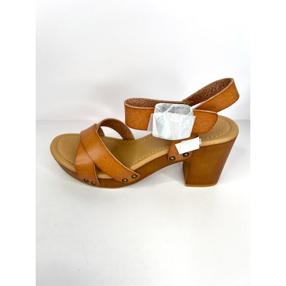 Cushionaire Slate Faux Wood Sandals Sayer Honey Sandals Size 9.5 NIB - Picture 6 of 11